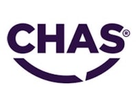 chas logo on a white background